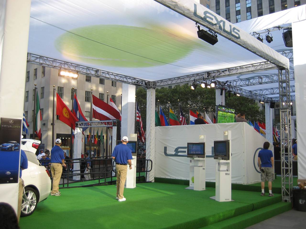 Lexus/Nintendo US Open wii tennis tournament Worlds Away Productions